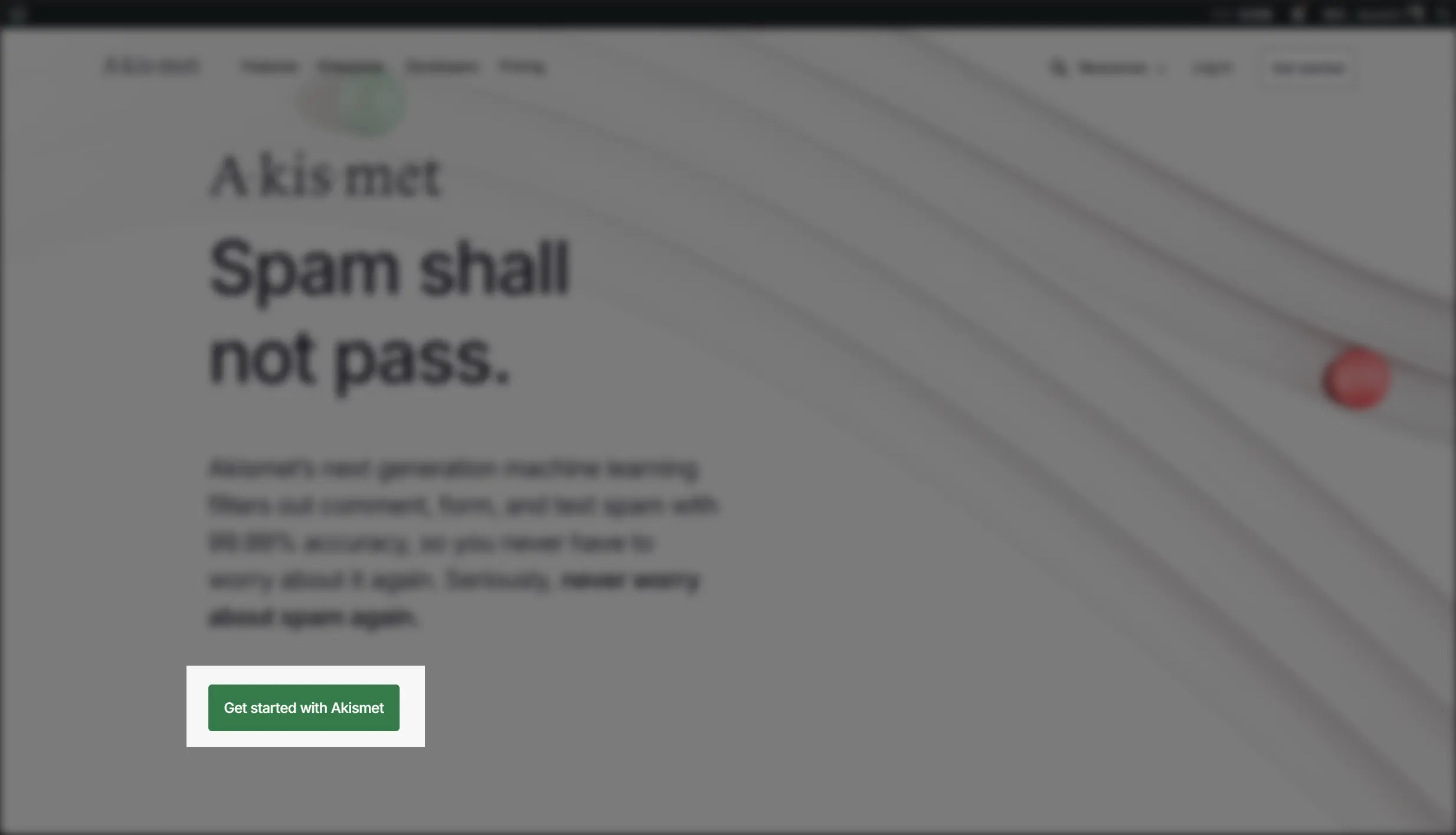 Akismet 首页