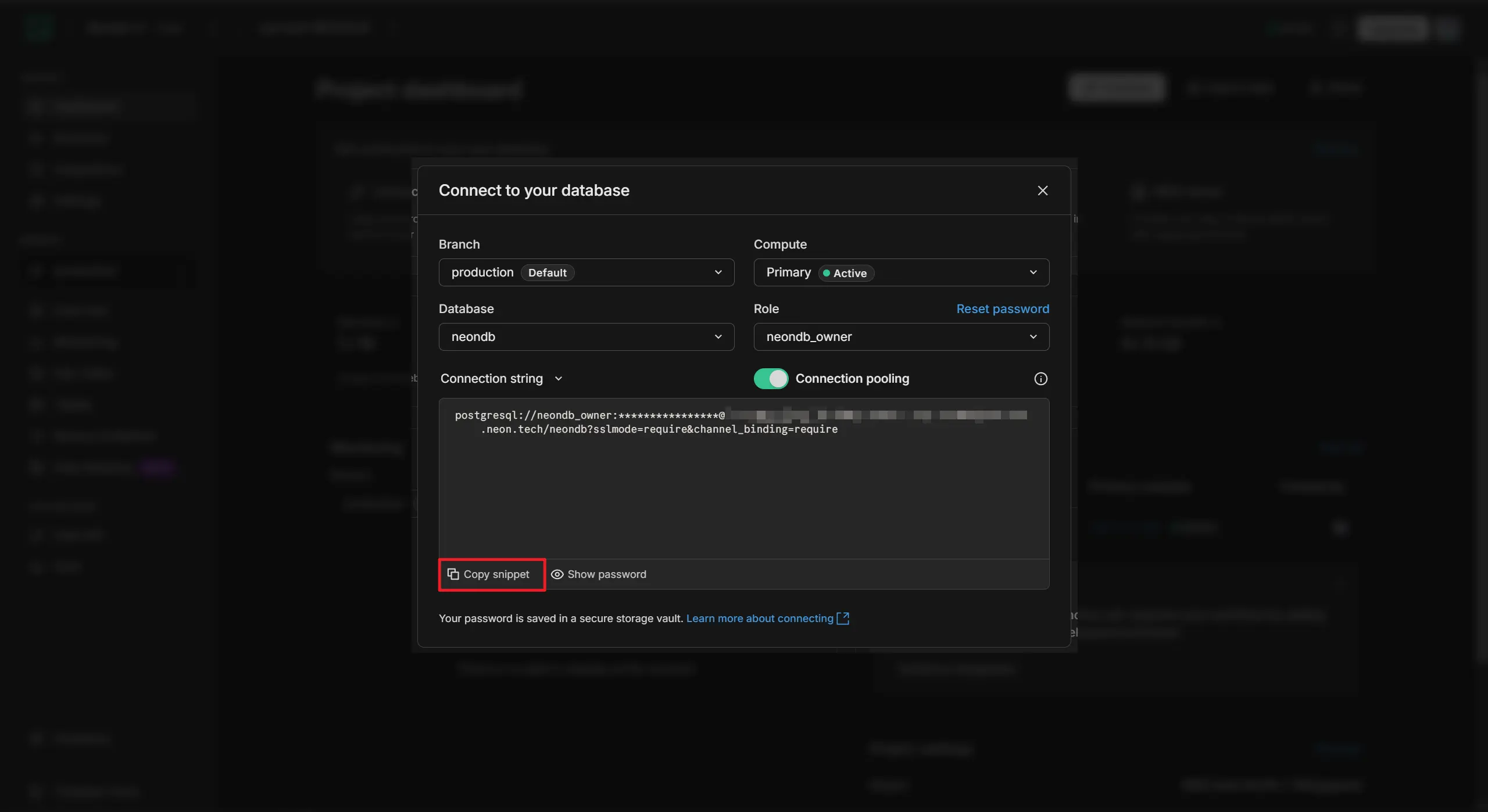 获取连接字符串